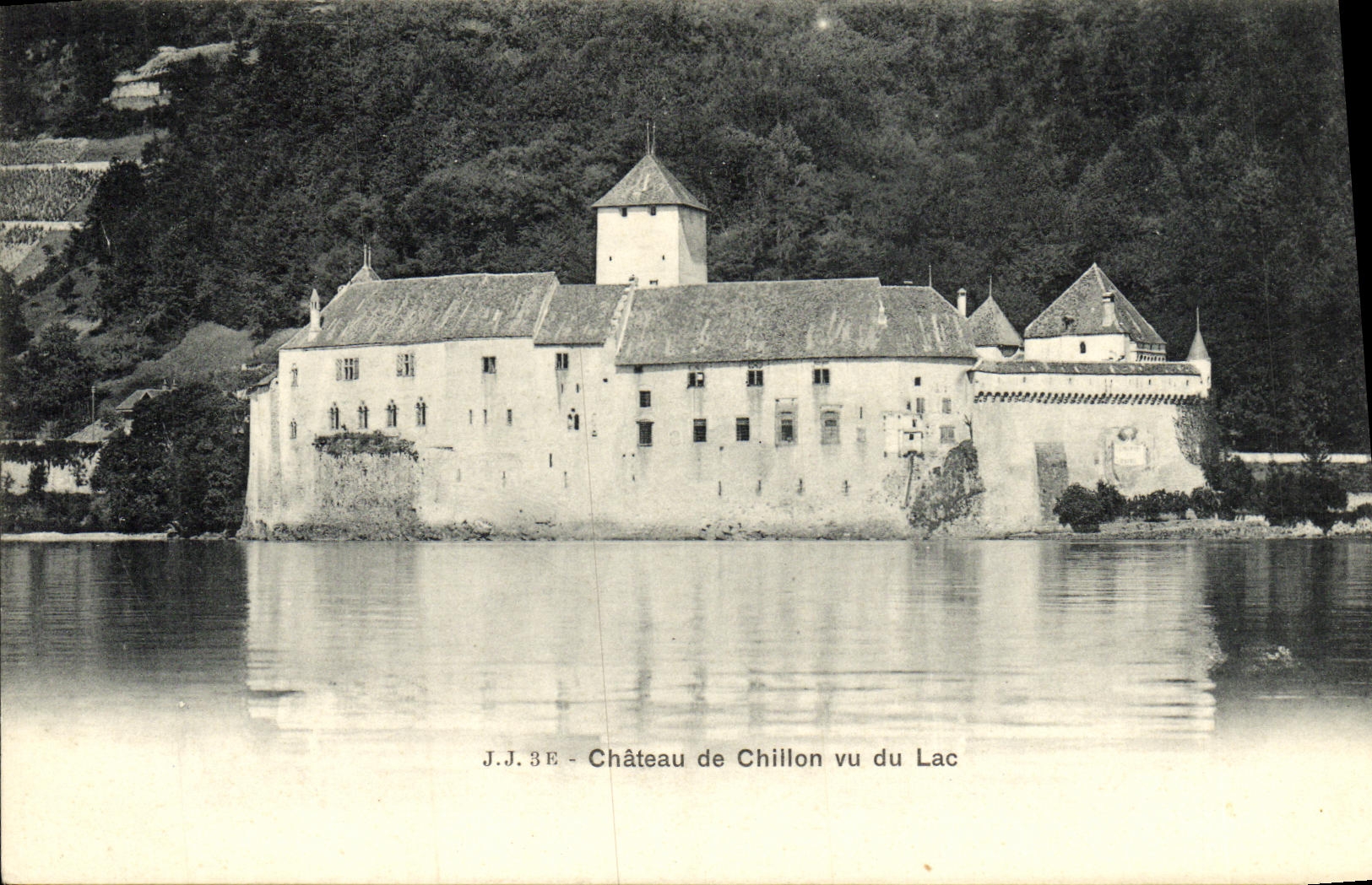 CPA Geneve Chateau de Chillo vu du Lac