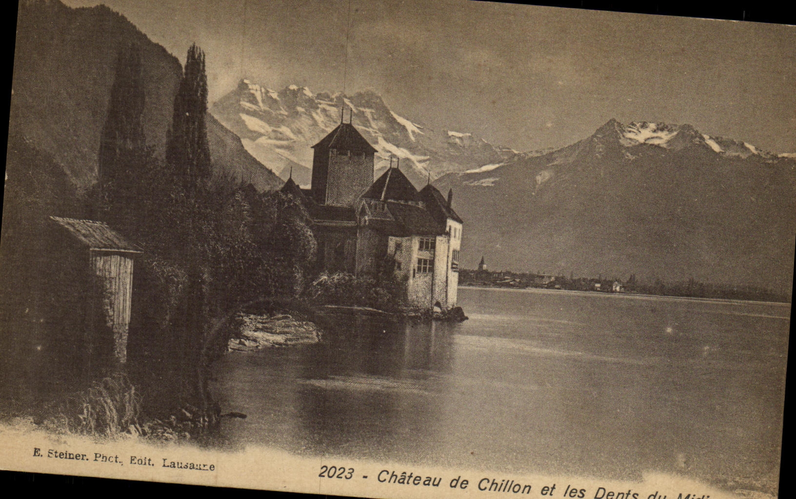 CPA Chateau de Chilloles et les Dents du Midi