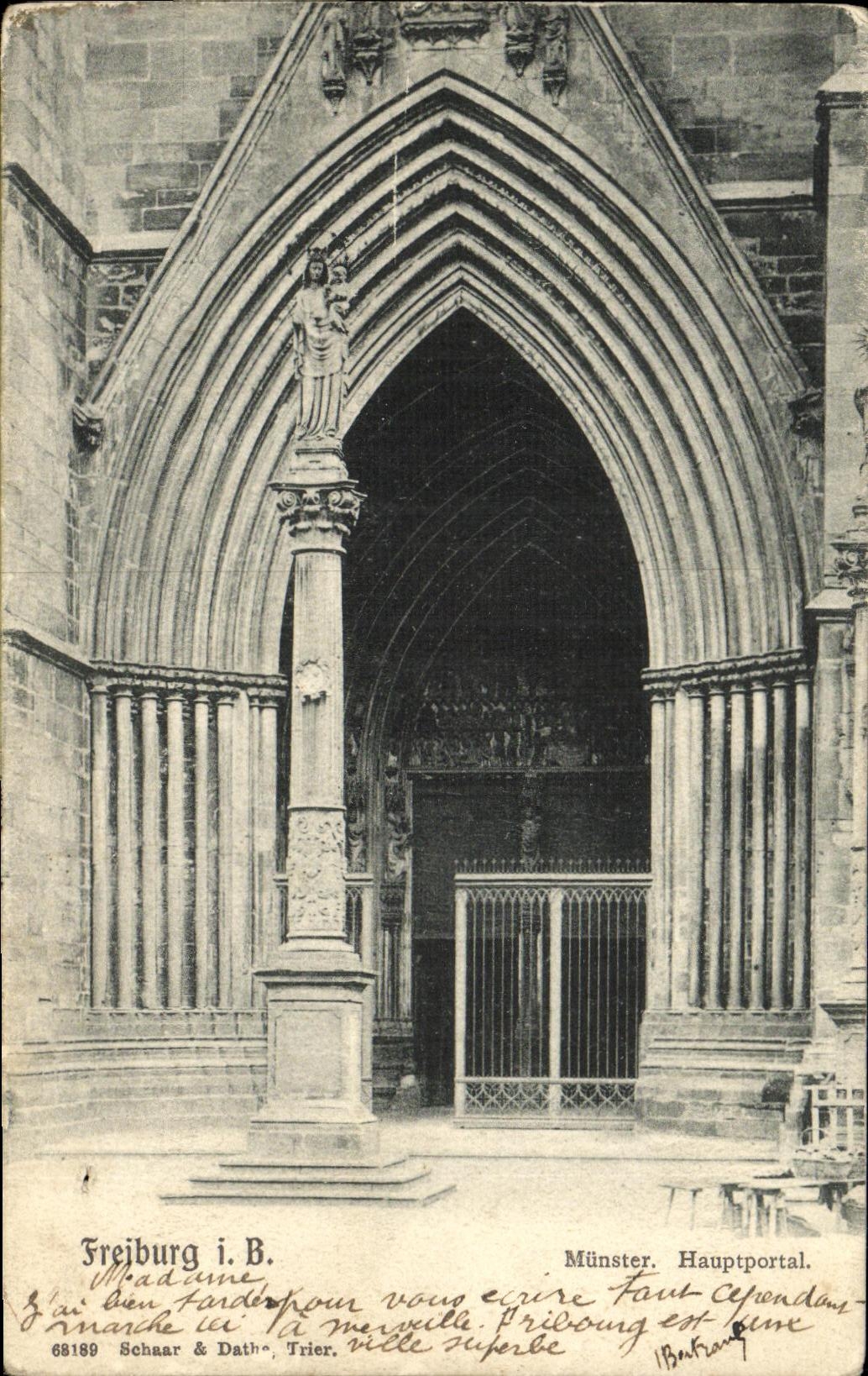 CPA Freiburg Munster Hauptportal