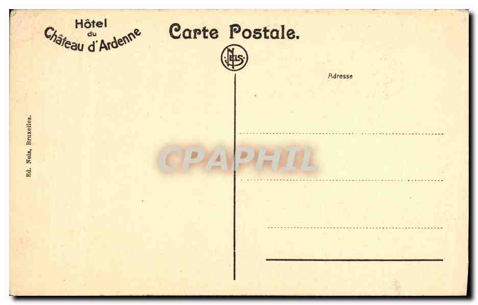 CPA Houyet Chateau d Ardenne Annexe — Back