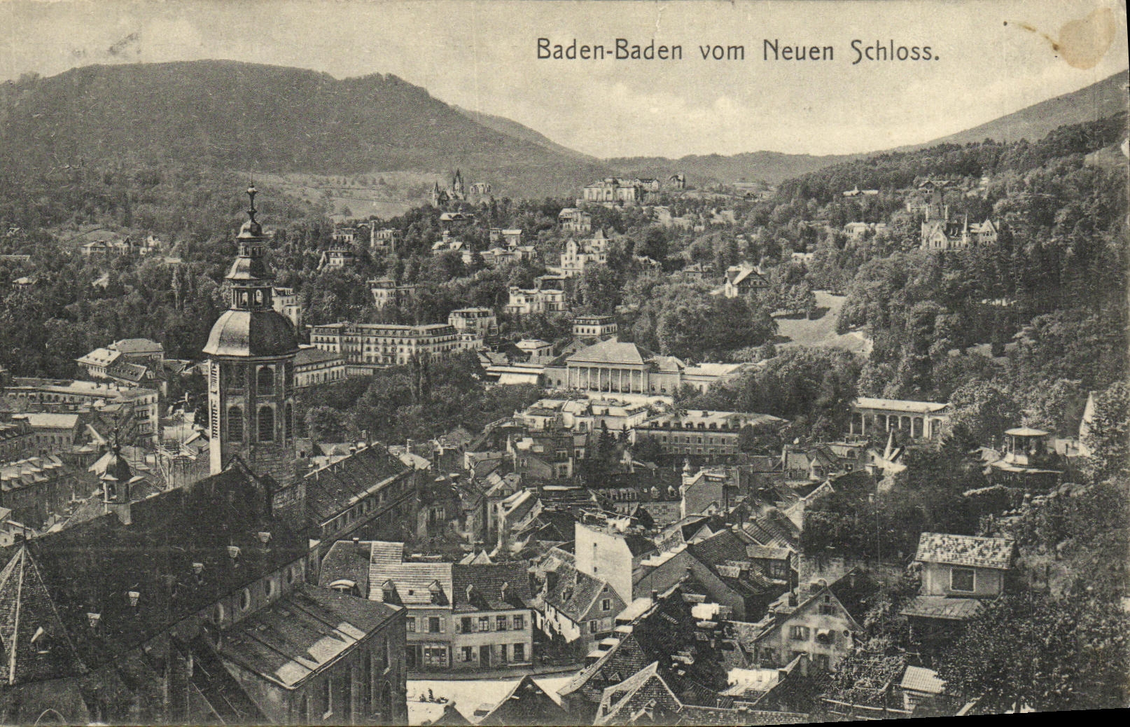 CPA Baden Baden Vom Neuen Schloss