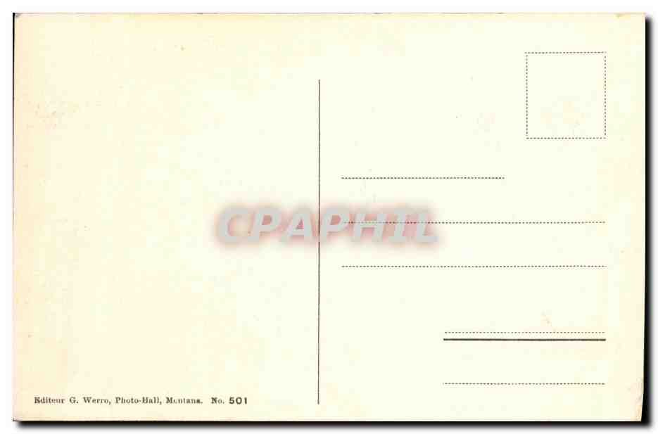 CPA Montana Vermala Hotel Pension Victoria — Rückseite