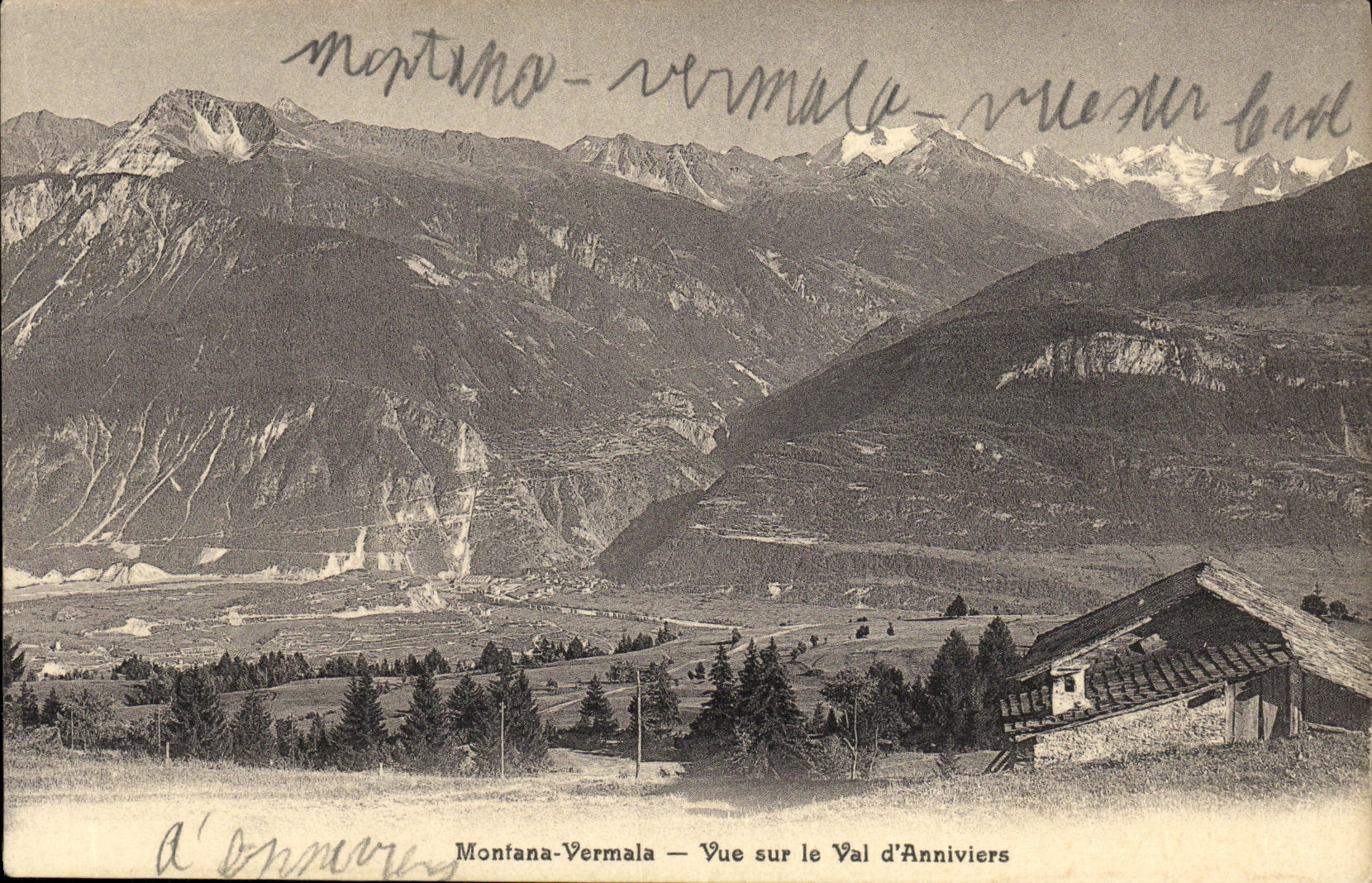 CPA Montana Vermala Vue sur la val d Anniviers