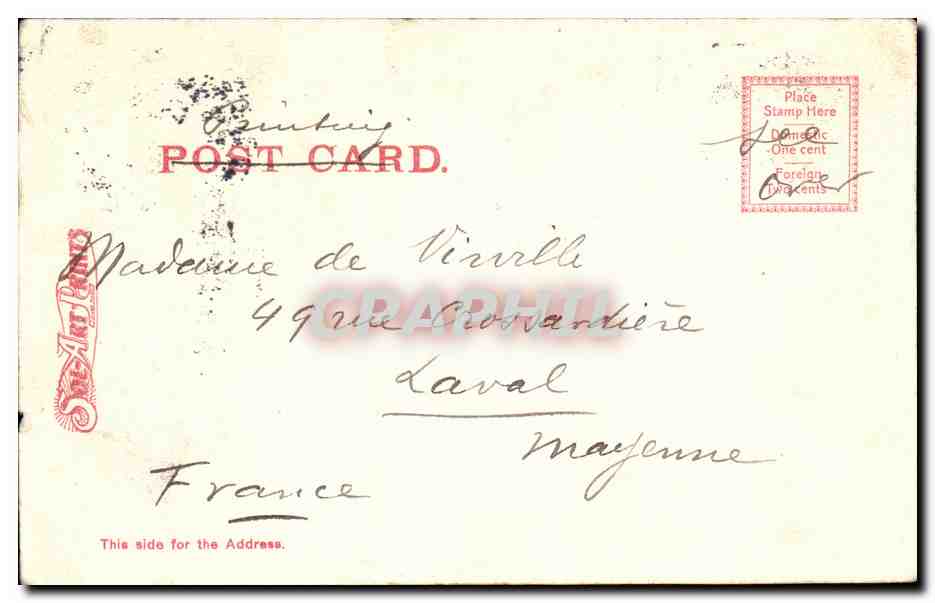 CPA Louisiana Purchase Exposition St Louis 1904 Grand Festival Hall — Rückseite