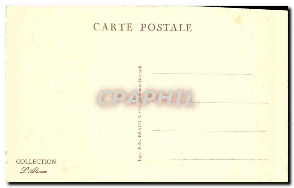 CPA Les Lacets de la Route du Ballon d Alsace a Sewen — Rückseite