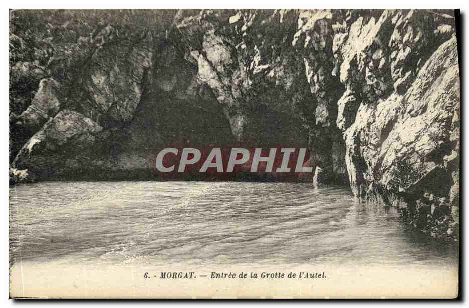 Morgat — Entrée de la Grotte de l'Autel — G. Arnaud, éditeur, Nanciès