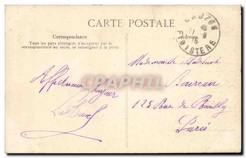Morgat — Excursion à Dinant, Crevasse dans les Rochers aux Korrigans — Éditeur E.D. (n° 1777) — Reverso