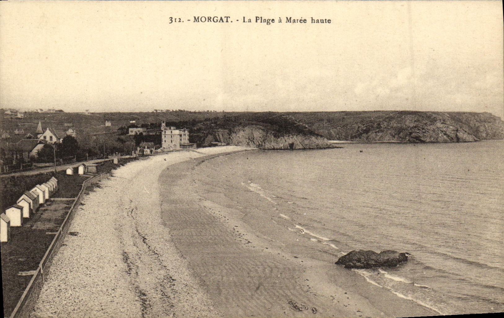 Morgat - La Plage à Marée haute — éditeur inconnu, n° de série 312