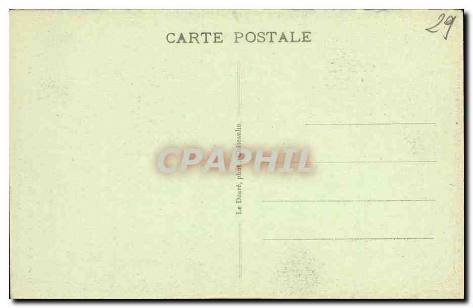 Cap de la Chèvre - Morgat - Vue sur les brise-lames depuis une ouverture du Temple Grec — Verso