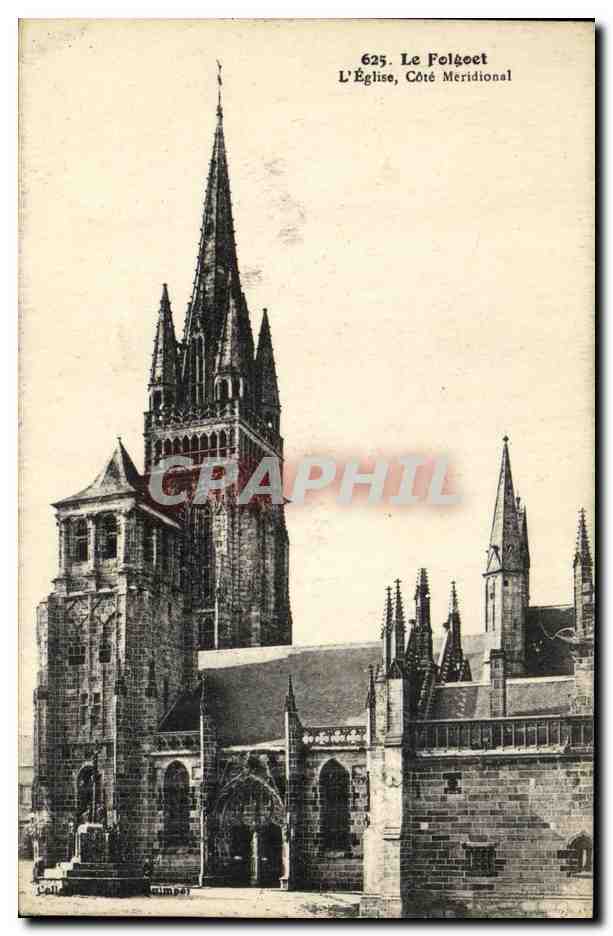 CPA Le Folgoet L Eglise Cote meridional