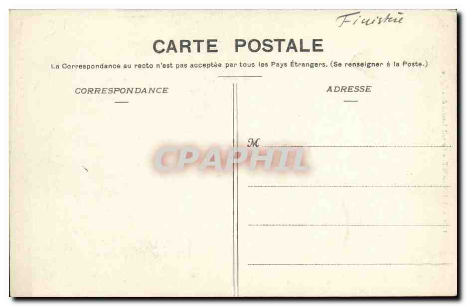CPA Le Folgoet Portail lateral de l eglise Mendiantes — Rückseite