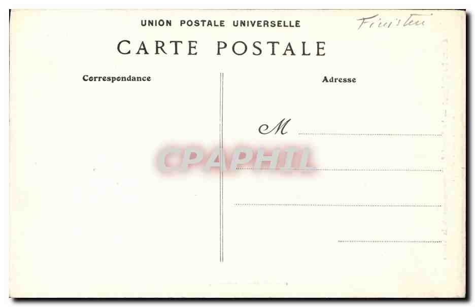 CPA Le Folgoet Le Vitrail du Couronnement de la vierge Rosace du transept — Rückseite