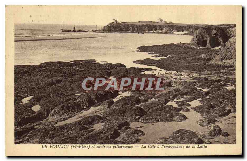 CPA Le Pouldu et environs La cote a l embouchure de la Laita