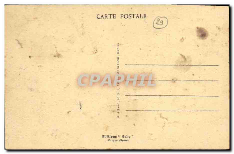 CPA Le Pouldu Le port — Rückseite
