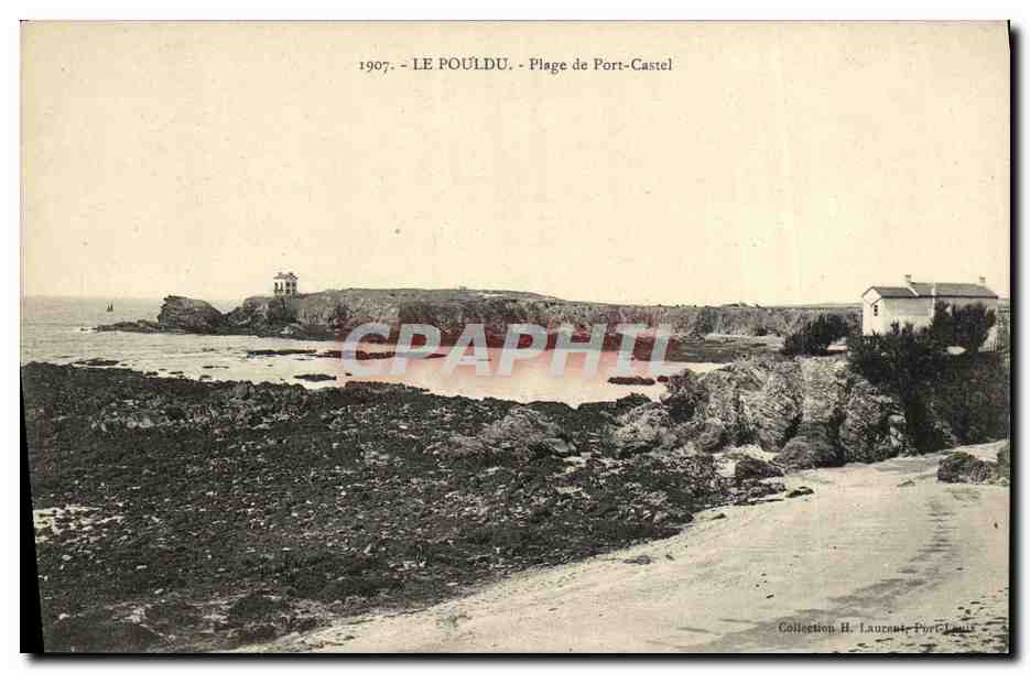 CPA Le Pouldu Plage de Port Castel