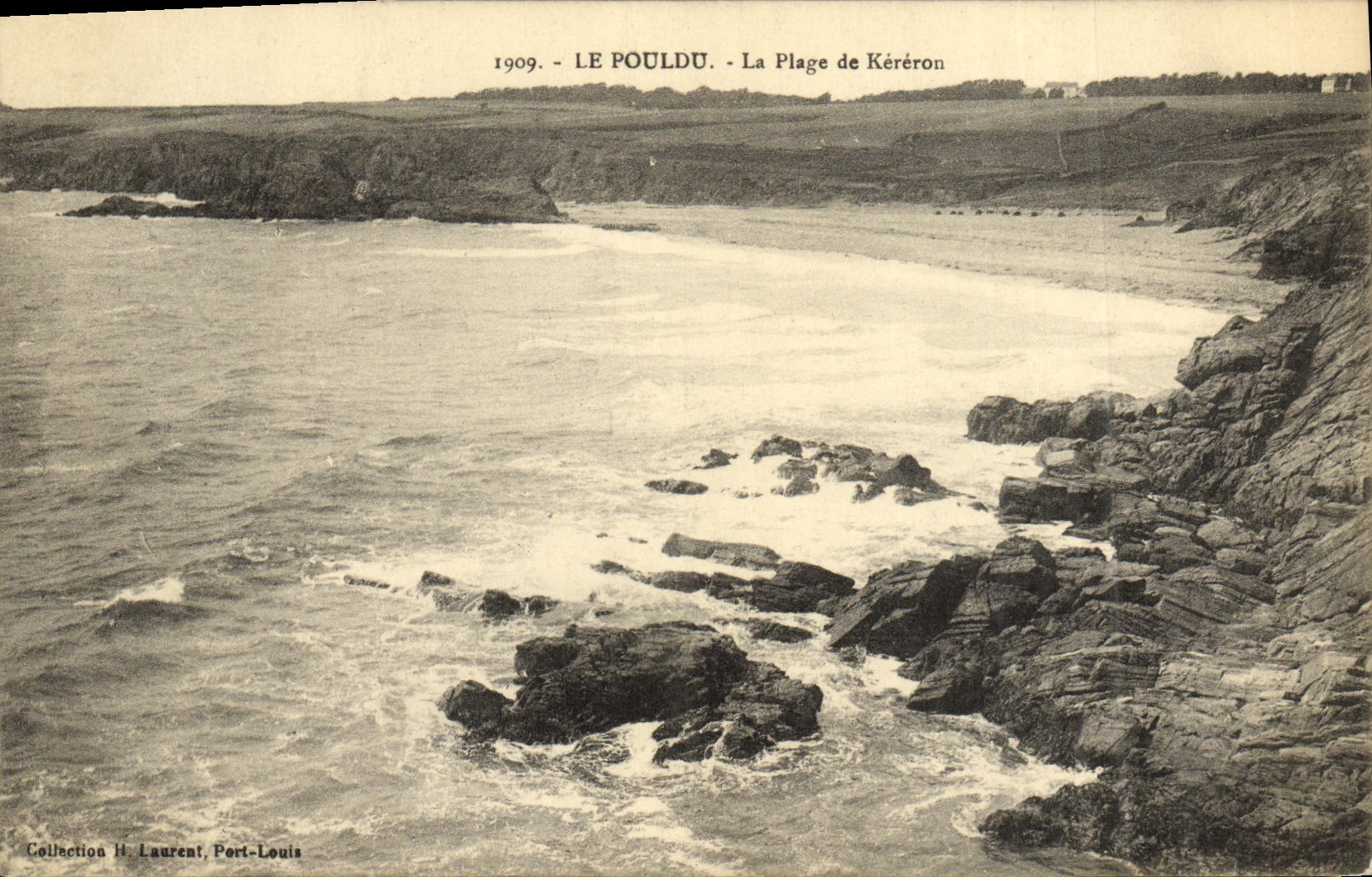 Le Pouldu - La Plage de Kéréron — Collection H. Laurent, Port-Louis