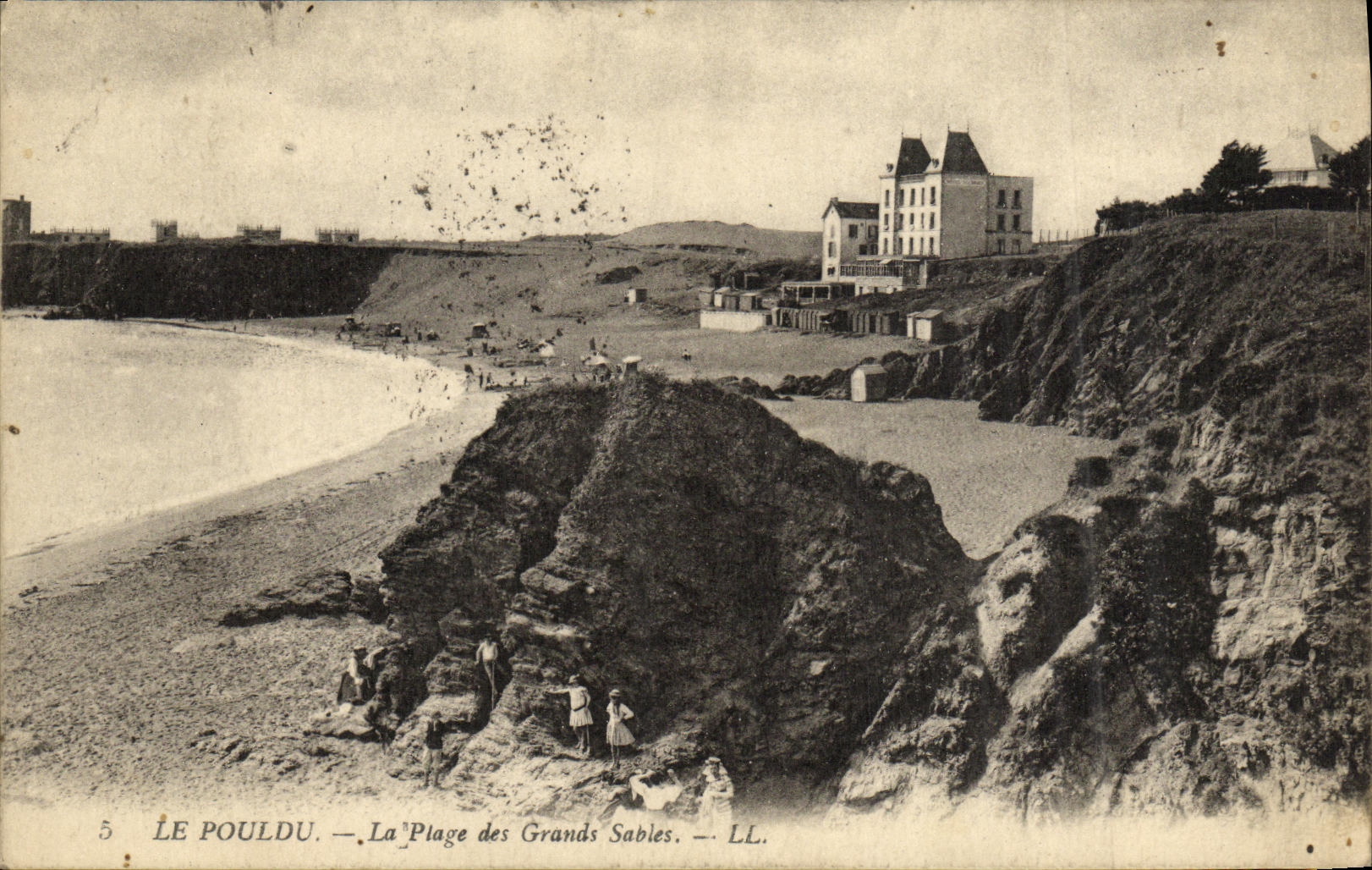 CPA Le Pouldu La Plage des Grands Sables