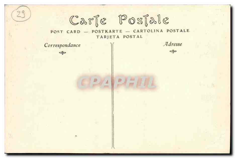 CPA Saint herbot finistere Le calvaire Enfants — Rückseite