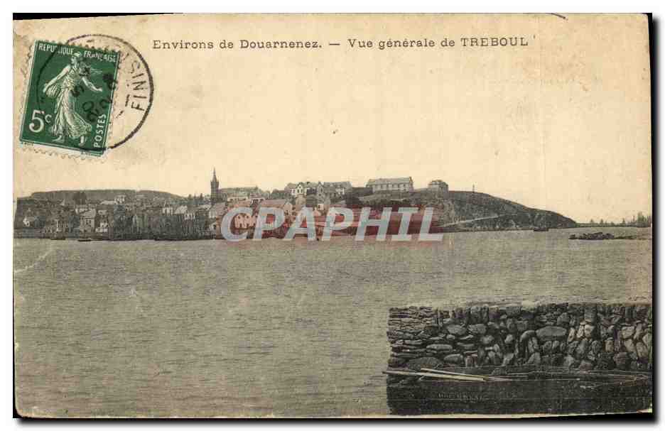 CPA Vue generale de Treboul Environs de Douarnenez