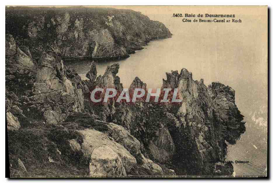 CPA Baie de Douarnenez Cote de Beuzec Castel ar Roch