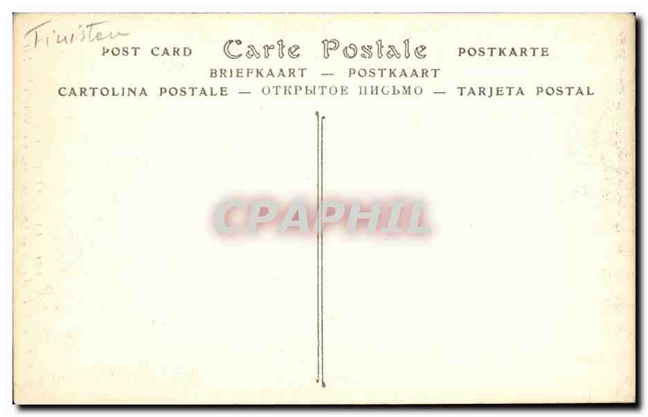 CPA Lampaul Finistere Interieur de L Eglise La chute des anges — Rückseite