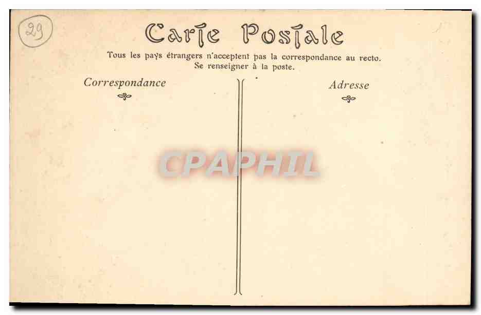 CPA Lampaul Finistere Clocher de l eglise — Rückseite