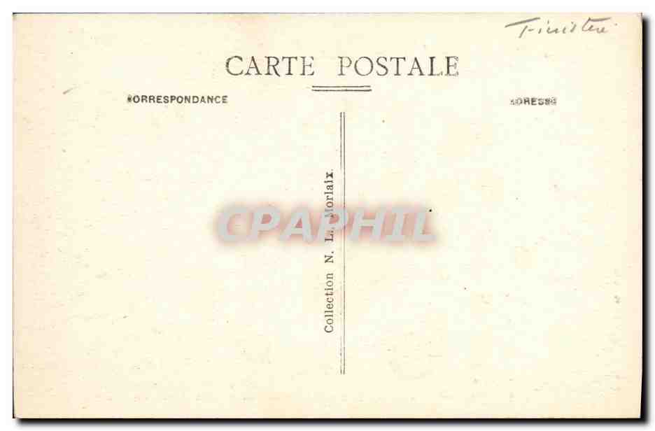 CPA St Thegonnec Finistere Le Sepulcre Jacques Lespaignol — Rückseite