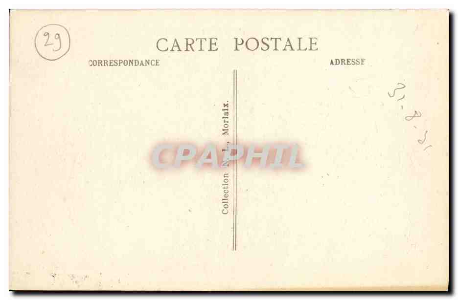 CPA Saint Thegonnec Finistere Triptyque de la vierge — Rückseite
