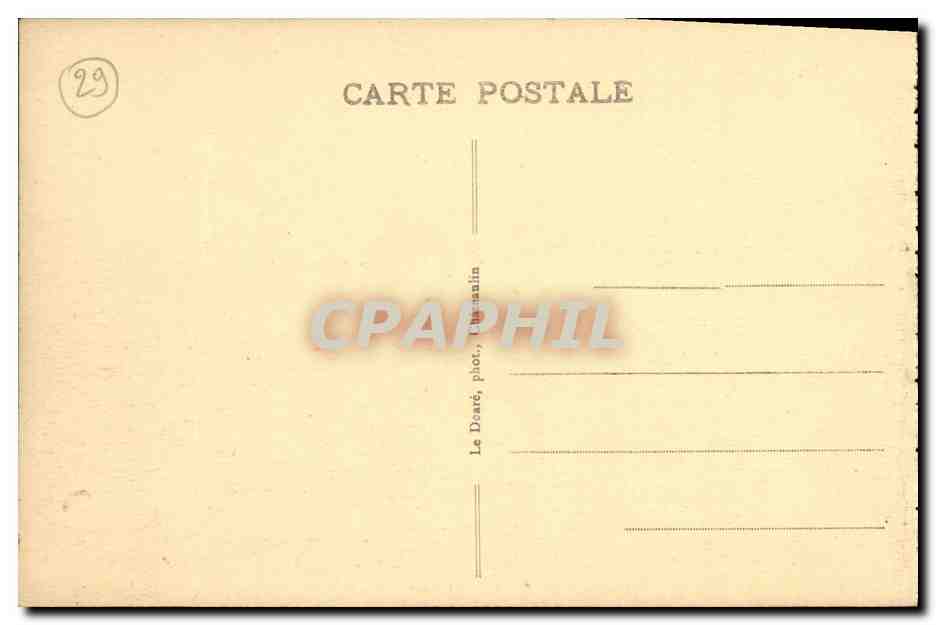 CPA Pardon de Sainte Anne la Palue Apres la grand messe le dejeuner sur l herbe Folklore — Rückseite