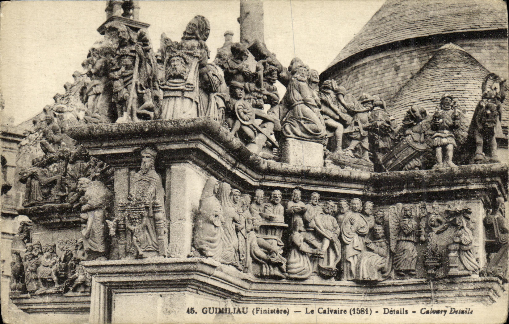 Guimiliau (Finistère) — Le Calvaire (1581) — Détails — Calvary Details