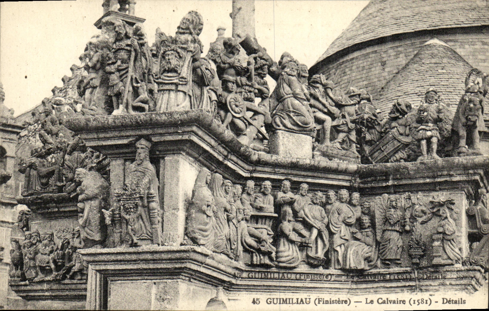 Guimiliau (Finistère) — Der Calvarienberg (1581) — Details