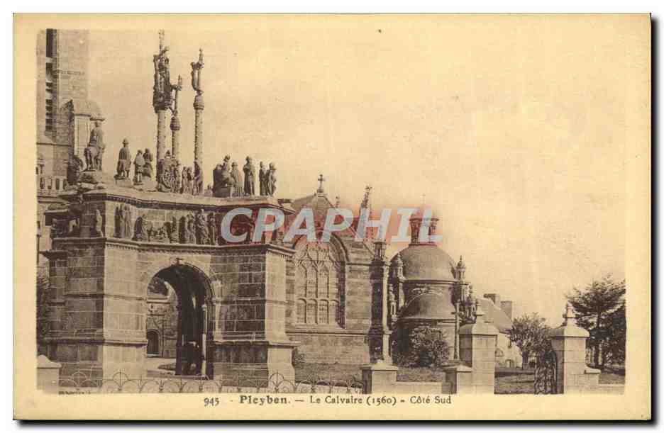 CPA Pleyben Le Calvaire Cote sud