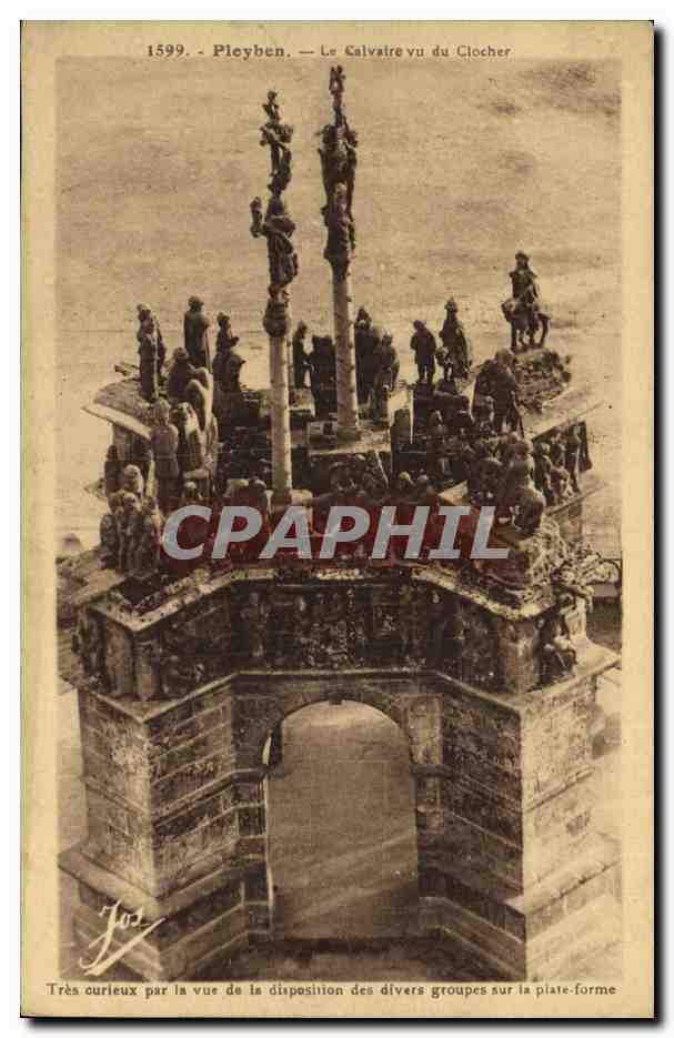 CPA Pleyben Le Calvaire vu du clocher