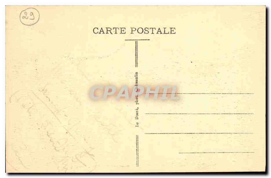 CPA Pleyben L Eglise Le Cavaire et l ossuaire Vue d ensemble — Rückseite