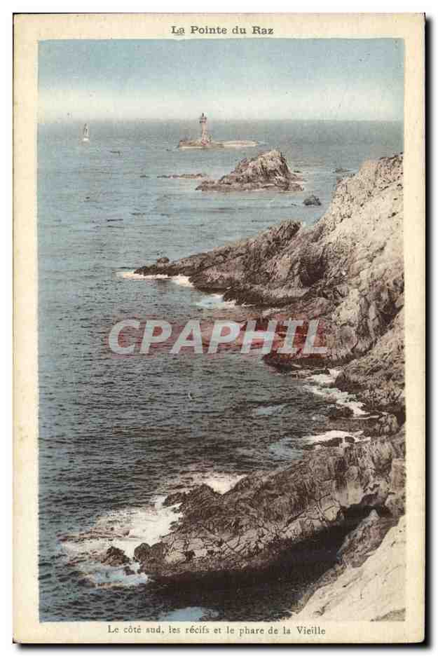 CPA Le Cote sud les recifs et le phare de la vieille
