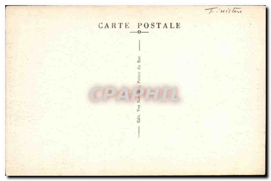 CPA Le Cote sud les recifs et le phare de la vieille — Rückseite