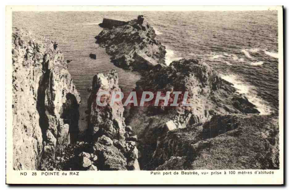 CPA La Pointe du raz Petit port de Bestree 