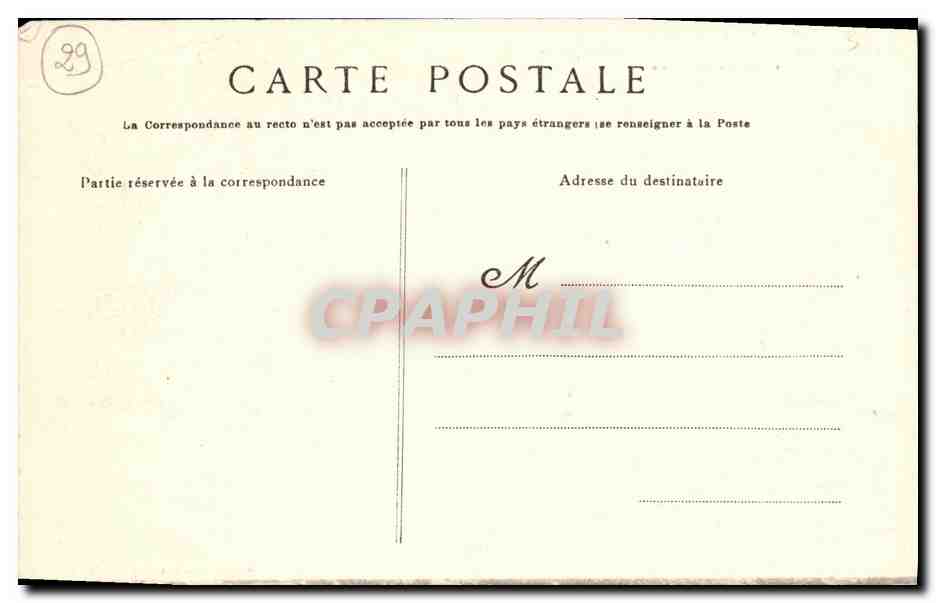 CPA La Pointe Du Raz La grande grotte de l Est de la Baie des Trepasses Region d Audierne — Rückseite