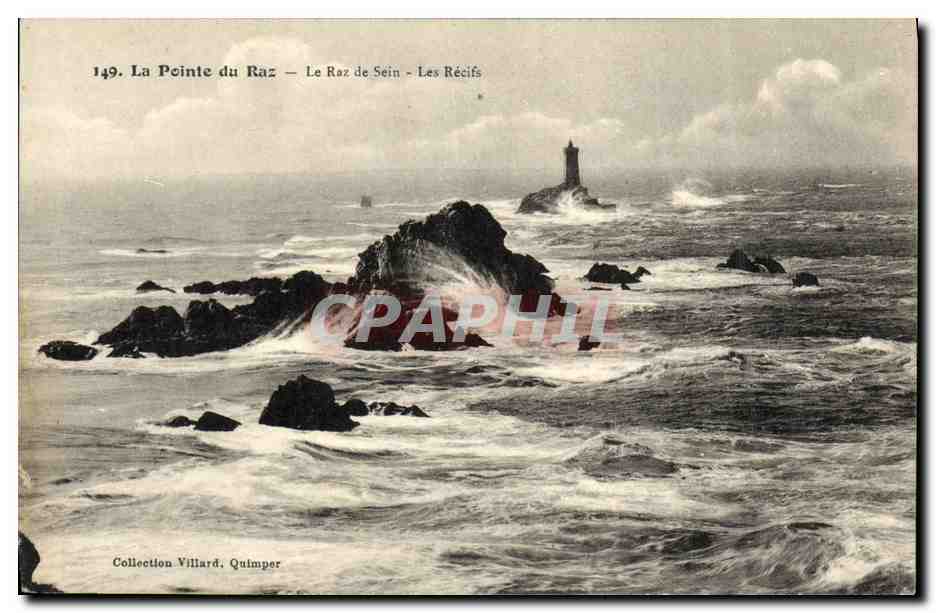 CPA La Pointe Du Raz le Raz de Sein Les recifs