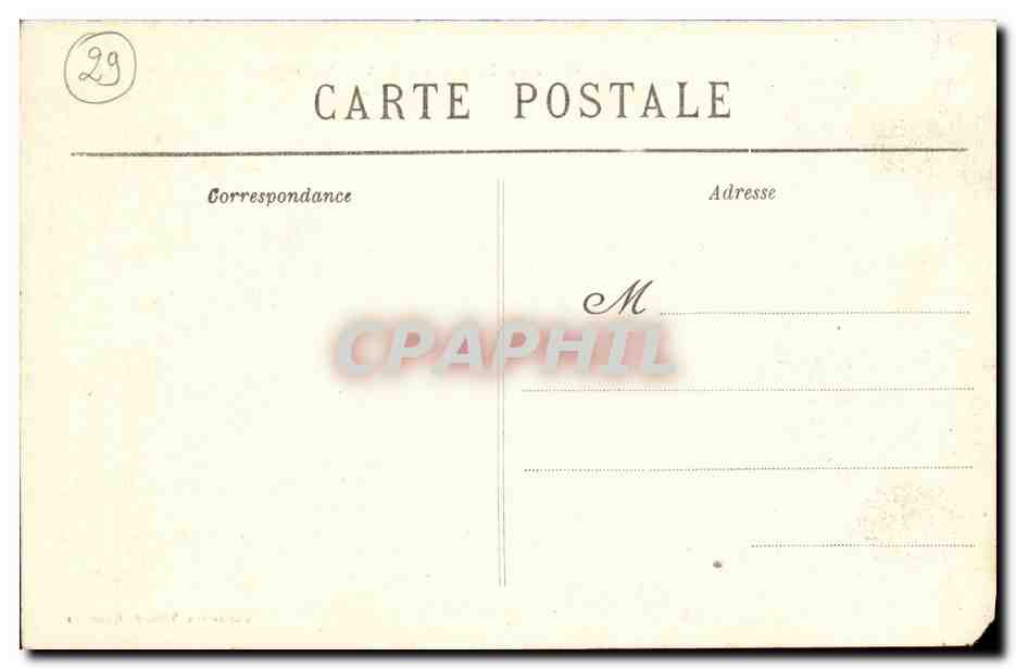 CPA La Pointe du Raz La Pointe du menhir cote nord — Rückseite