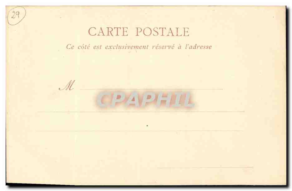 CPA La Pointe du Raz Vue d Ensemble — Rückseite