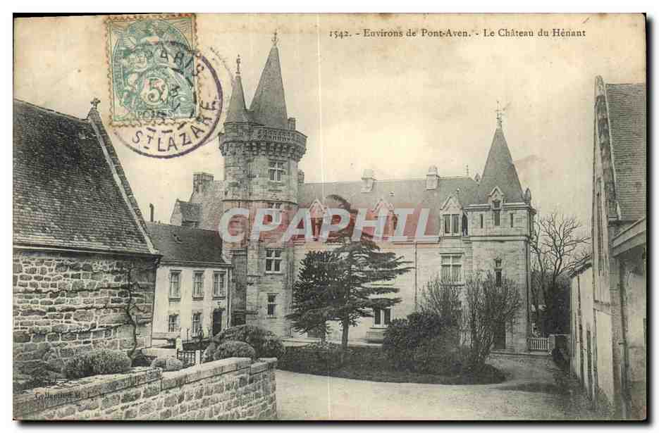 CPA Environs de Pont Aven Le chateau de Henant