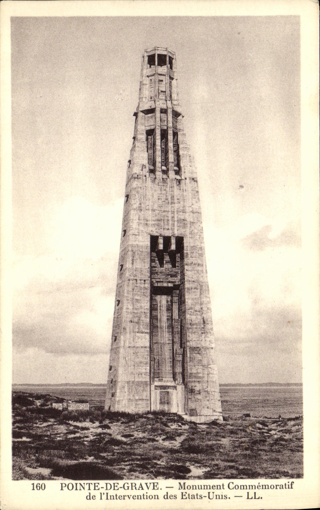 CPA Pointe De Grave Monument Commemoratif de L Intervention des Etats Unis