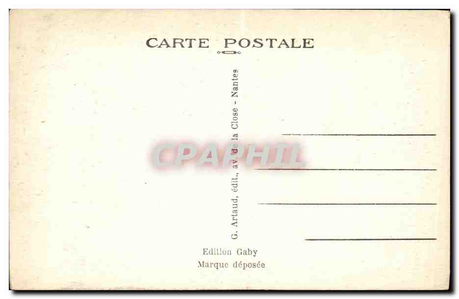 CPA Pont Croix Porche de L Eglise — Rückseite