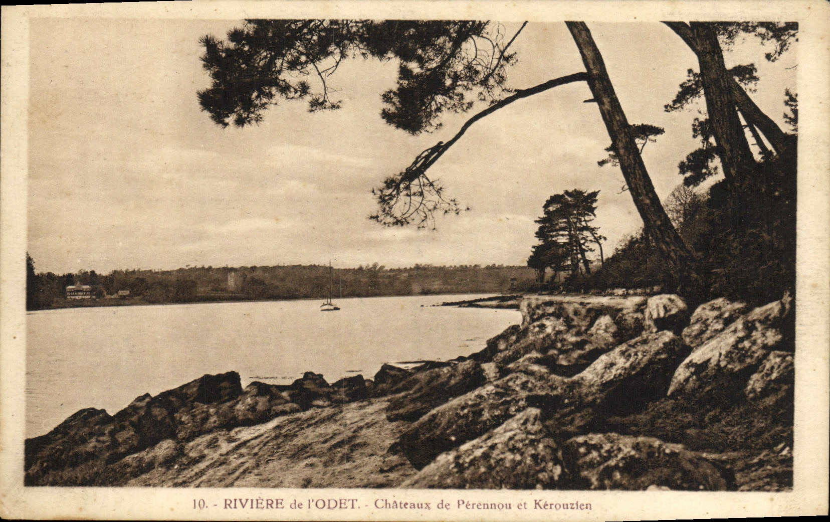 Rivière de l'Odét - Châteaux de Pérennou et Kérouzien — Édition Toinot-Bénodet, n°10
