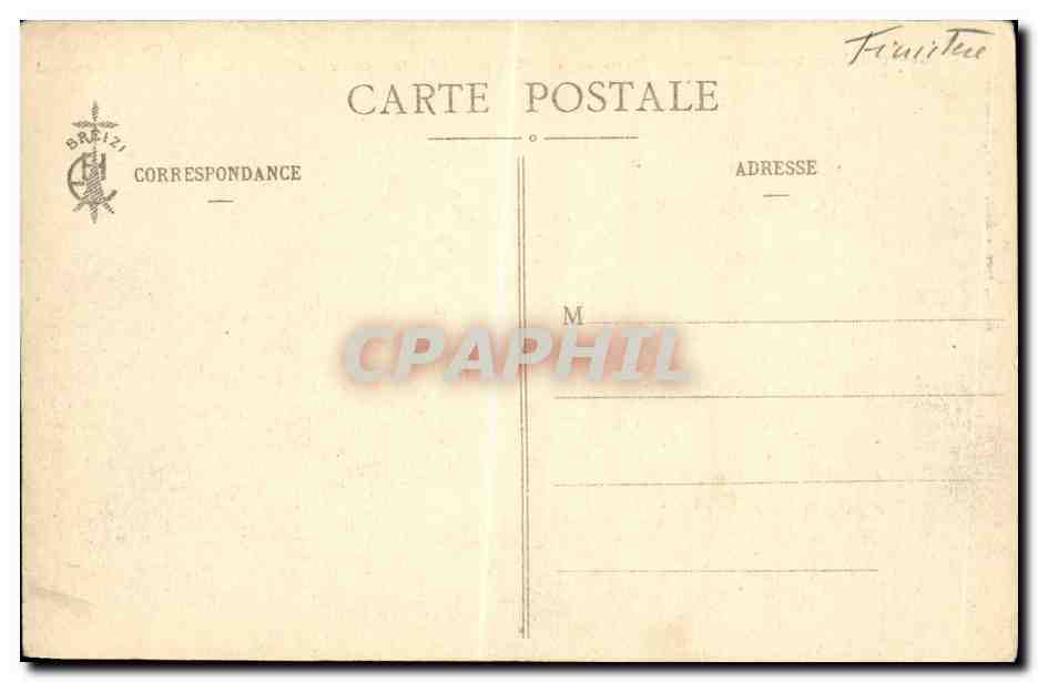 CPA Rocher appele La Chaise de Dom Michel le Nobletz St Michel Plouguerneau — Rückseite