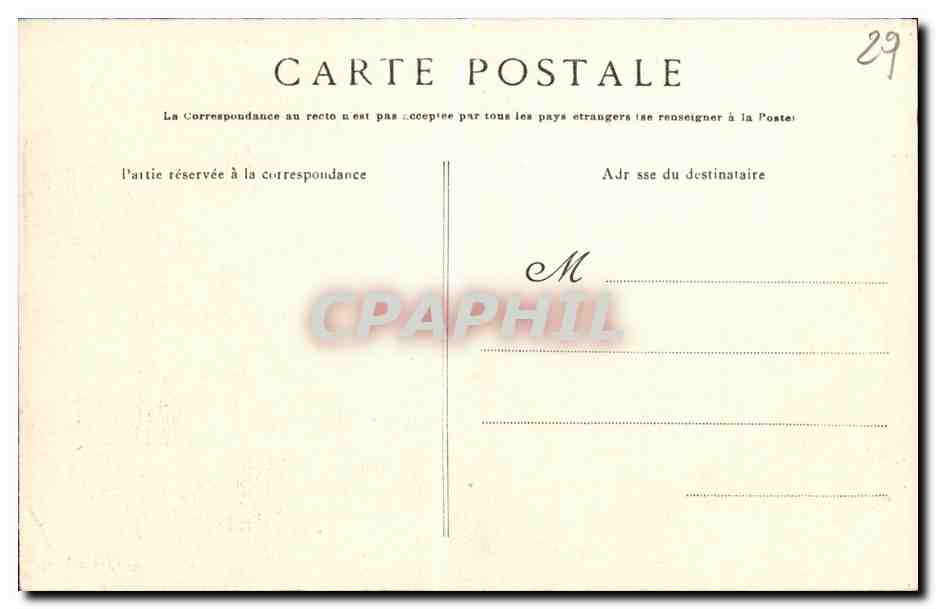 CPA Guilvinec Le Rocher de Men Meur Vaches — Rückseite