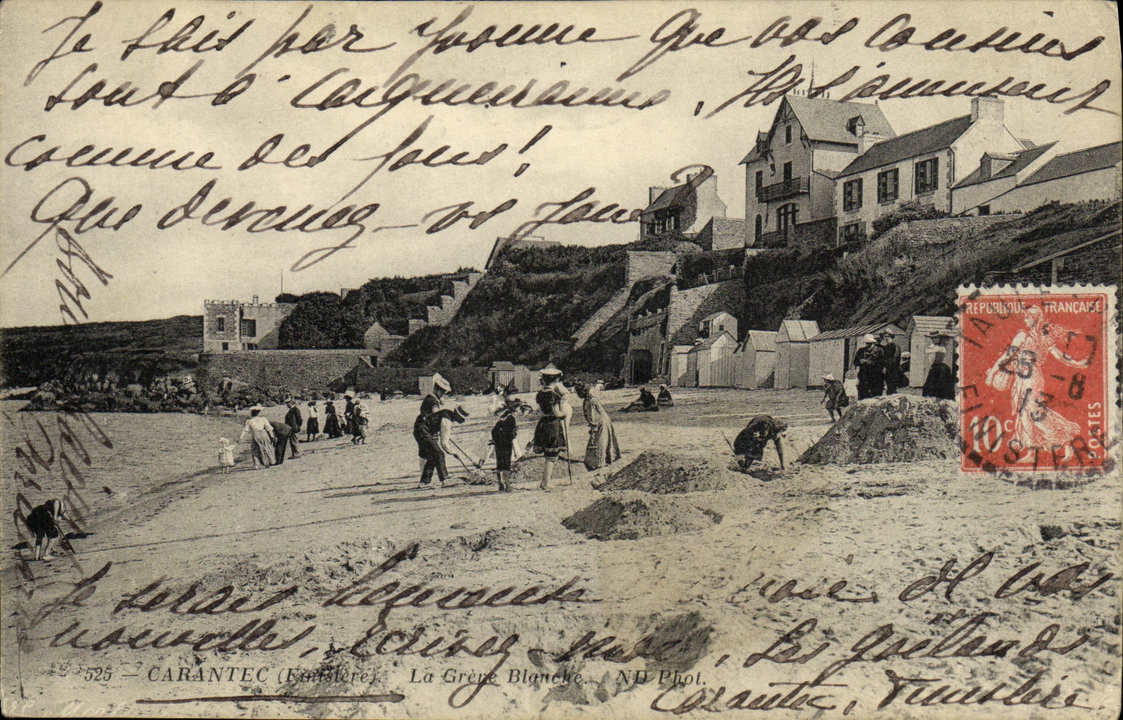 CPA Carantec La Grere Blanche