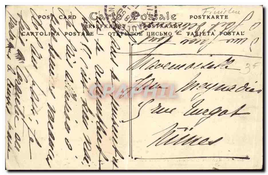 CPA Carantec La Grere Blanche — Rückseite