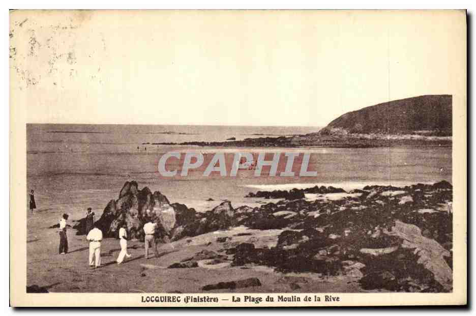CPA Locquirec La Plage du Moulin de la Rive